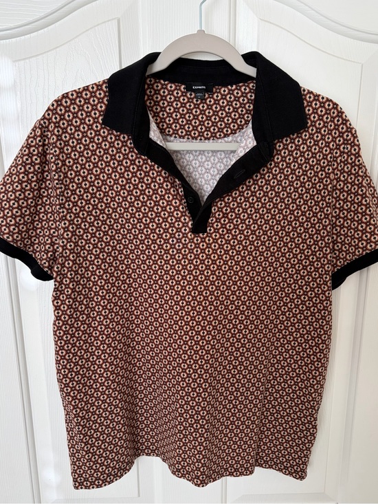 Express Other - Express Geo Print Polo Shirt (M)
